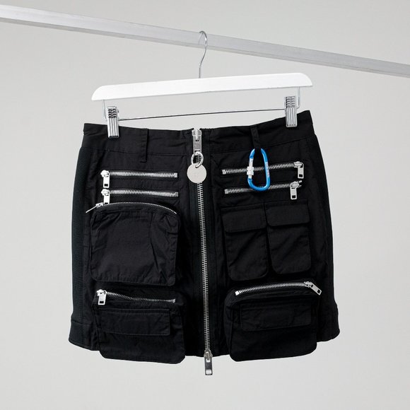 Diesel Dresses & Skirts - SOLD - Diesel Black Cargo "Tekno Ravers" Mini Skirt